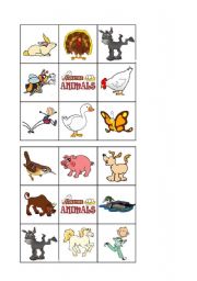 FARM ANIMALS - Bingo 2 of 2