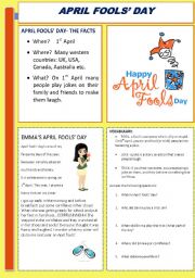 English Worksheet: April Fools day