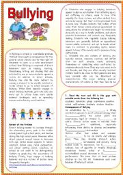 English Worksheet: Bullying