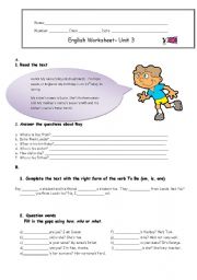 English Worksheet: Family