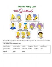 Simpsons Family Quiz