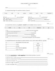English Worksheet: Health advices