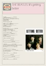 English Worksheet: The Beatles: Its getting better