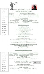 English Worksheet: Thriller