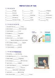 Prepositions of time