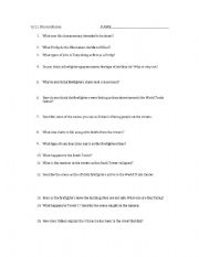 English Worksheet: 9/11 Documentary Worksheet