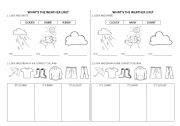 English Worksheet: the weather