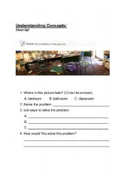 English worksheet: Problem-Solution wkst