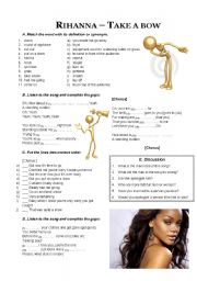 Rihanna Russian Roulette LISTENING song-based activity (FULLY