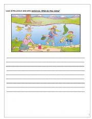 English Worksheet: writing