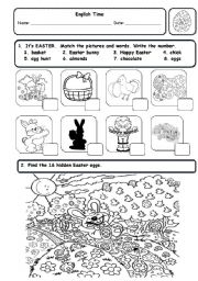 Easter worksheet