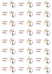 English Worksheet: Reward stickers for adults and young lerners