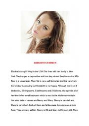 English Worksheet: Elizabeth Passion