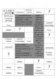 Board Game for upper intermediate