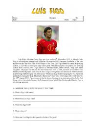 English Worksheet: Lus Figo - Famous football player 