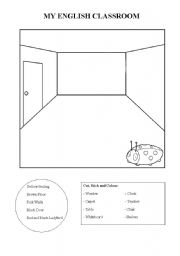 English Worksheet: My English Classroom Page 1
