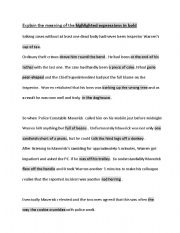 English Worksheet: What is said and what is meant