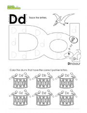 English worksheet: Letter Dd