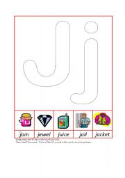 English worksheet: Phonic Recognition Ji