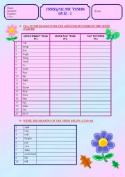 IRREGULAR VERBS QUIZ - 2