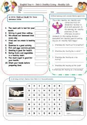 English-Healthy Life Quiz