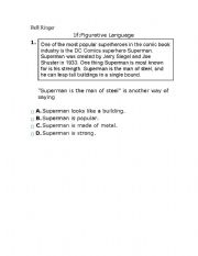 English worksheet: Figurative Language