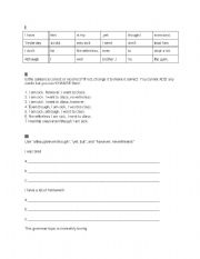 English worksheet: Concessions 