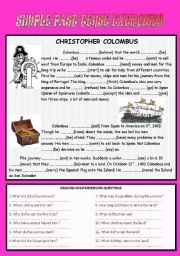 English Worksheet: Simple Past & Reading Exercises