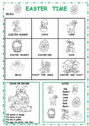 English Worksheet: EASTER TIME