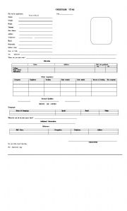 English worksheet: CURRICULUM  VITAE