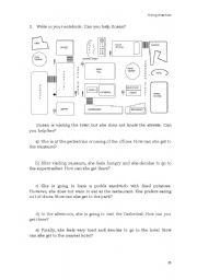 English Worksheet: Giving Direction 