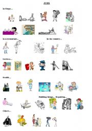 English Worksheet: Jobs