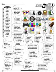 English Worksheet: Riddle Series_04 Leisures (Fully Editable + Key)