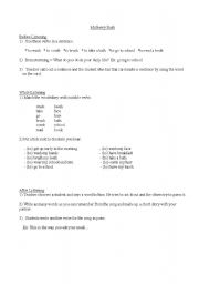 English worksheet: a song