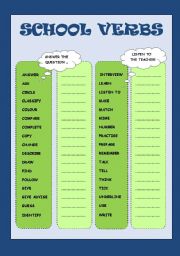 school verbs