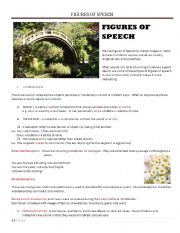 English Worksheet: FIGURES OF SPEECH