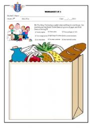 English Worksheet: buying for the party