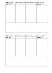 English worksheet: snail report