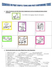 EXERCISES ON PAST SIMPLE AND PAST CONTINUOUS TENSE