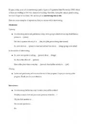 English worksheet: Interview Sheet