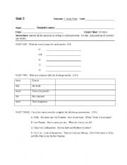 English worksheet: numbers determiners verb be