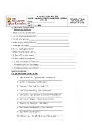 English worksheet: present simple tense worksheet