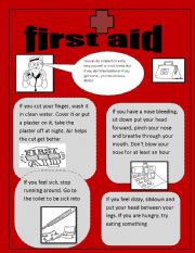 English Worksheet: First Aid