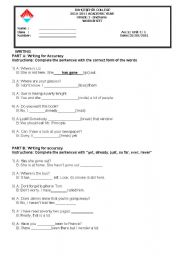 English Worksheet: Present Perfect Tense 