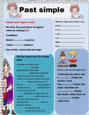 English Worksheet: past simple