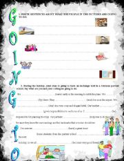 English Worksheet: to be going to