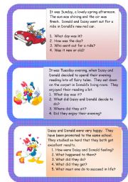 English Worksheet: Donald and Daisy