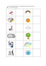 English worksheet: weather