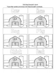 English Worksheet: Old MacDonalds farm