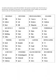 English Worksheet: Guess the job